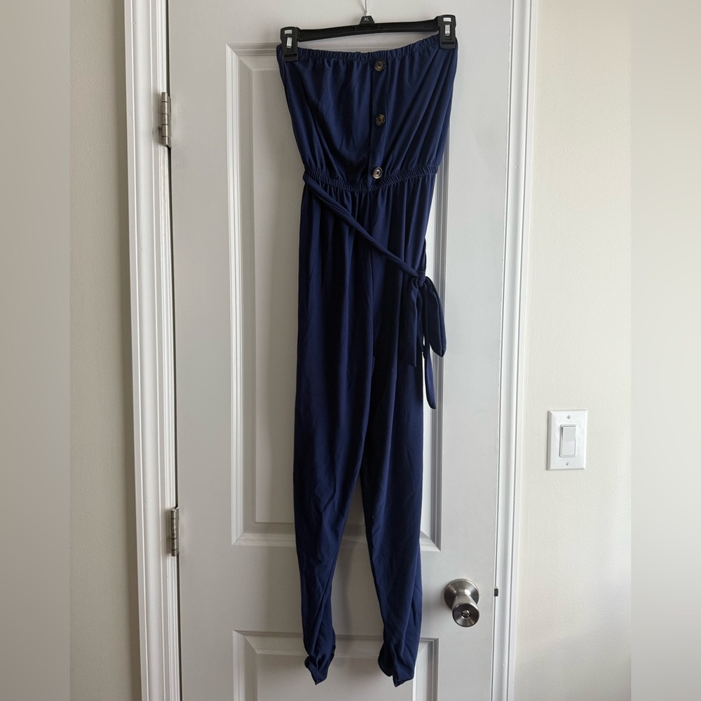Navy Blue Women's Jumpsuit